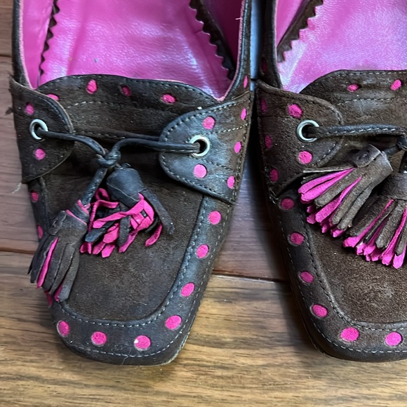 Coach Shoes - Coach Suede Jude Tassel Kitten Heel Pumps